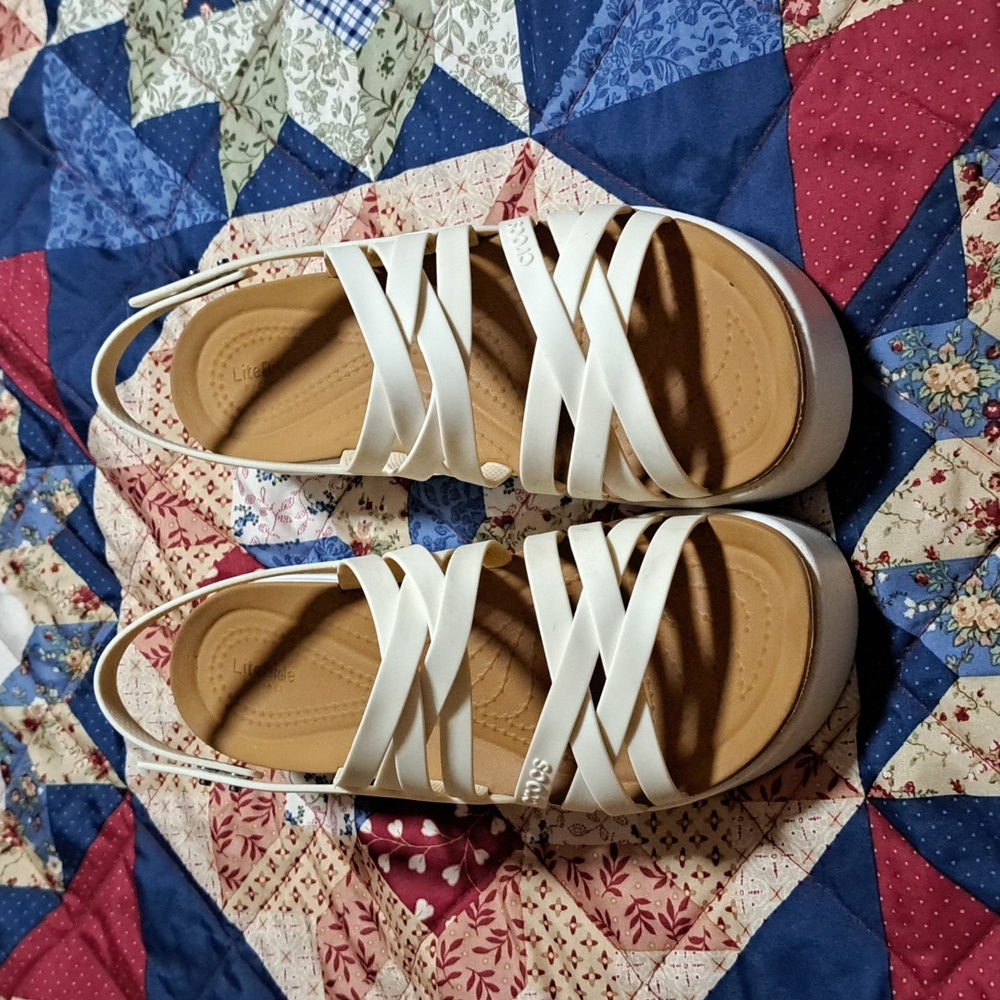 Crocs literide sandals women's 8